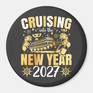 Cruisen naar het nieuwe jaar 2027 Cirkel Magneet