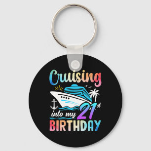 Cruisen naar mijn 21e verjaardag 21 jaar oud Verja Sleutelhanger