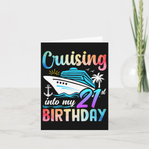 Cruisen naar mijn 21e verjaardag 21 jaar oude gebo kaart