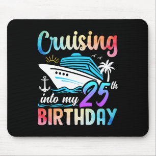 Cruisen naar mijn 25e verjaardag 25 jaar oude gebo muismat