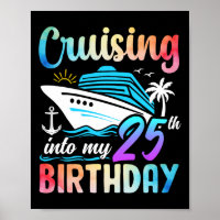 Cruisen naar mijn 25e verjaardag 25 jaar oude gebo