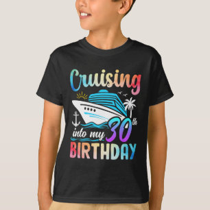 Cruisen naar mijn 30e verjaardag 30 jaar oude gebo t-shirt