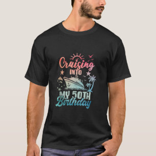 Cruisen naar mijn 50ste verjaardag 50 jaar oude cr t-shirt