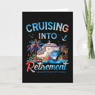 Cruisen naar pensionering Gepensioneerde cruisesch Kaart