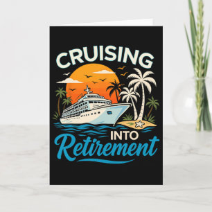 Cruisen naar pensionering Tropische cruise Funny m Kaart