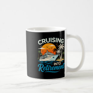 Cruisen naar pensionering Tropische cruise Grappig Koffiemok