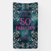 Cruisen naar XX en Fabulous Birthday Cruise Door Spandoek (Verticaal)