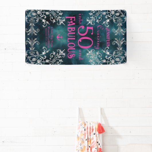 Cruisen naar XX en Fabulous Birthday Cruise Door Spandoek (Insitu)