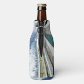 Cruisen op Balkon Rij gepersonaliseerd Flesjeskoeler (Fles Achterkant)