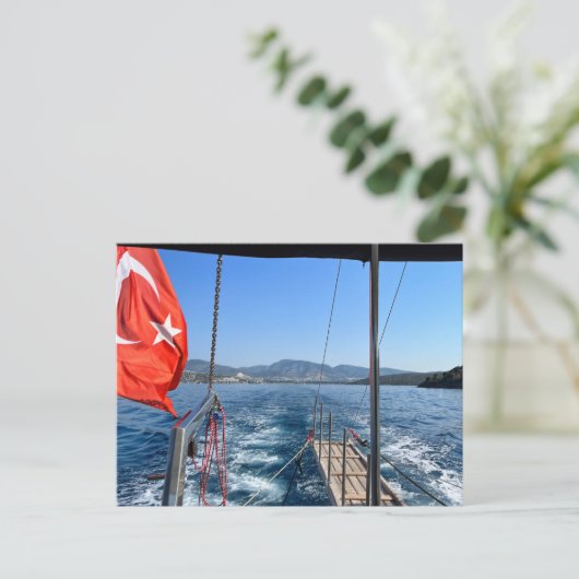 Cruisen op het Egeïsche Zee Briefkaart (Staand voorkant)