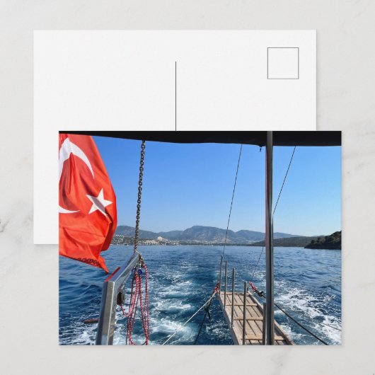 Cruisen op het Egeïsche Zee Briefkaart (Voorkant / Achterkant)