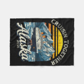 Cruisen Samen Alaska 2025 Vriend Familie Fleece Deken (Voorkant (Horizontaal))