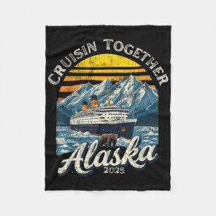  Cruisen Samen Alaska 2025 Vriend Familie Fleece Deken