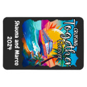 Cruisen samen Forever Cruise Paar Magnet Magneet (Horizontaal)