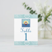 Cruisepartijthema Blauwe tabelkaart Briefkaart (Staand voorkant)