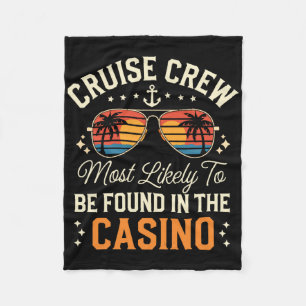 Cruiseploeg waarschijnlijk te vinden in het casino fleece deken