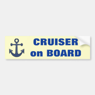 Cruiser aan boord bumpersticker