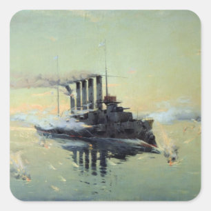 Cruiser Askold Vierkante Sticker