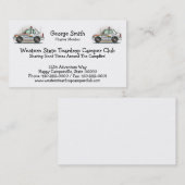 Cruiser-auto van politie visitekaartje (Voorkant / Achterkant)