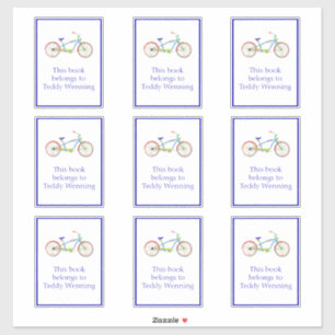 Cruiser Bike Bookplaat Sticker