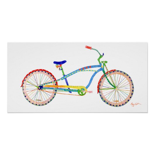 Cruiser Bike Poster (Voorkant)