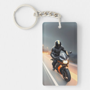 Cruiser Motorrijder Voor Bikers En Rijders Sleutelhanger