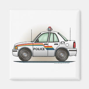 Cruiser van de politie - kruitvat - magneet