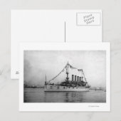 Cruiser Washington, verankerd in Seattle Harbour Briefkaart (Voorkant / Achterkant)