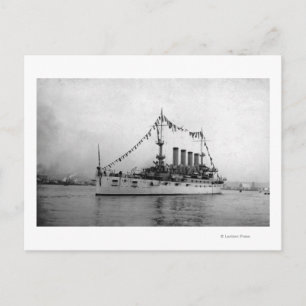 Cruiser Washington, verankerd in Seattle Harbour Briefkaart