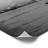 Cruiser Washington, verankerd in Seattle Harbour Poster (Hoek)