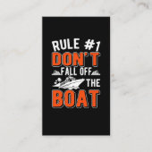 Cruiseregels Boat Funny Cruise Ship Visitekaartje (Voorkant)