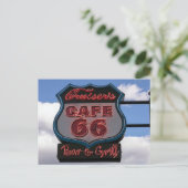 Cruiser's Cafe 66 Bar en Grill in Williams, Az. Briefkaart (Staand voorkant)