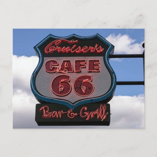 Cruiser's Cafe 66 Bar en Grill in Williams, Az. Briefkaart (Voorkant)
