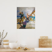 Cruises door Newell Convers Wyeth Poster (Keuken)