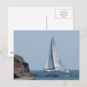 Cruisesailboot Briefkaart (Voorkant / Achterkant)