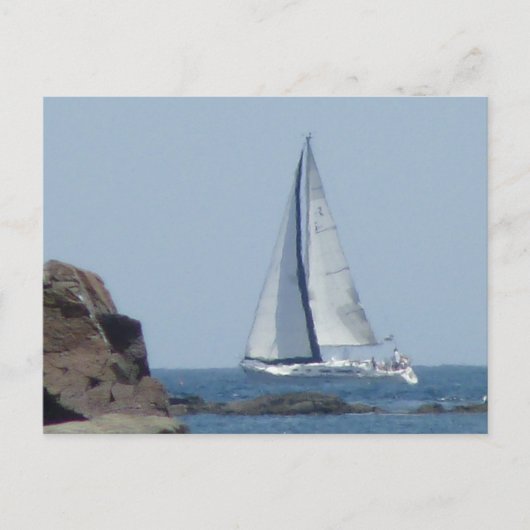 Cruisesailboot Briefkaart (Voorkant)