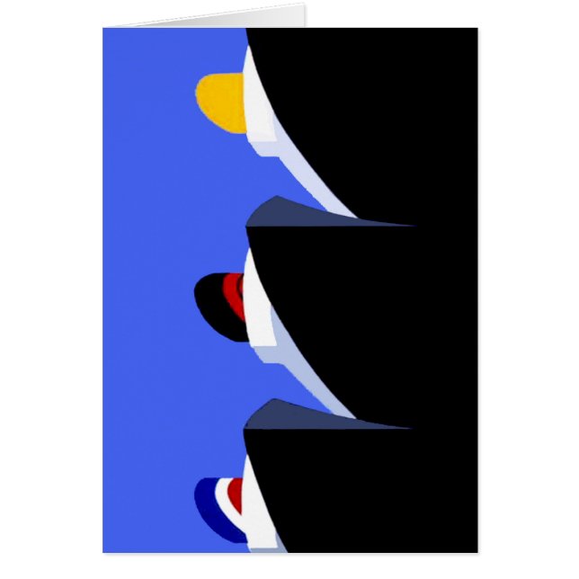  cruiseschepen Art Deco Poster (Voorkant)