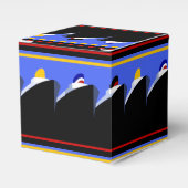 cruiseschepen Art Deco Poster Bedankdoosjes (Voorkant Zijde)