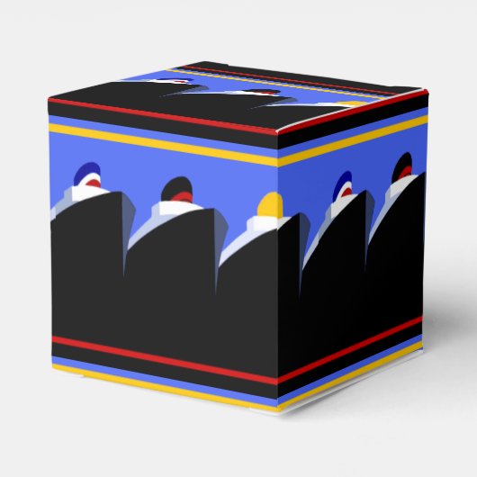  cruiseschepen Art Deco Poster Bedankdoosjes (Achterkant)