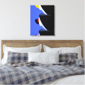  cruiseschepen Art Deco Poster Canvas Afdruk (Insitu (Slaapkamer))