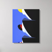  cruiseschepen Art Deco Poster Canvas Afdruk (Voorkant)