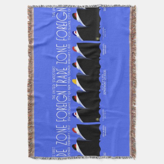  cruiseschepen Art Deco Poster Deken (Voorkant Verticaal)