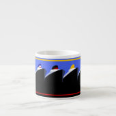  cruiseschepen Art Deco Poster Espresso Kop (Voorkant)