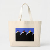  cruiseschepen Art Deco Poster Grote Tote Bag (Voorkant)