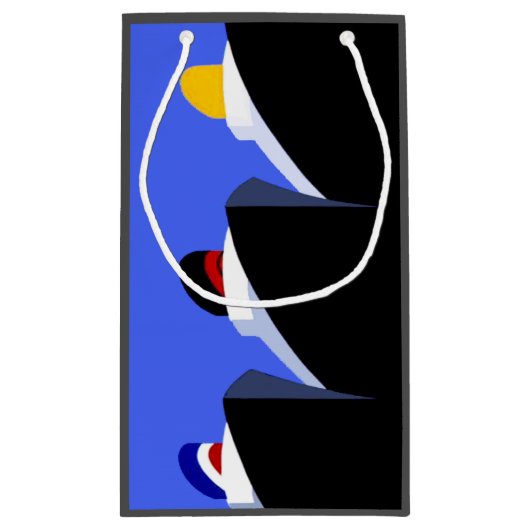 cruiseschepen Art Deco Poster Klein Cadeauzakje (Achterkant)