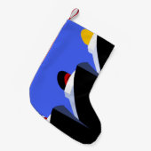 cruiseschepen Art Deco Poster Kleine Kerstsok (Voorkant (Hangend))