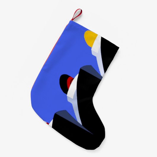  cruiseschepen Art Deco Poster Kleine Kerstsok (Voorkant (Hangend))