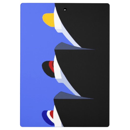  cruiseschepen Art Deco Poster Klembord (Achterkant)