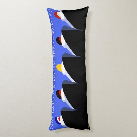  cruiseschepen Art Deco Poster Lichaamskussen (Achterkant (Verticaal))