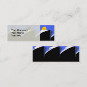  cruiseschepen Art Deco Poster Mini Visitekaartje (Voorkant / Achterkant)